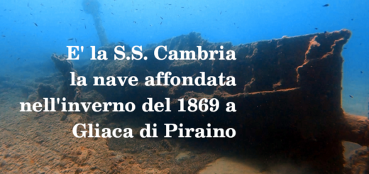 Relitto della S.S. Cambria affondata nel 1869 a Gliaca di Piraino